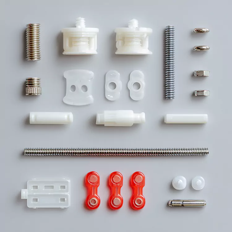 Mini plastinsprutningskomponenter